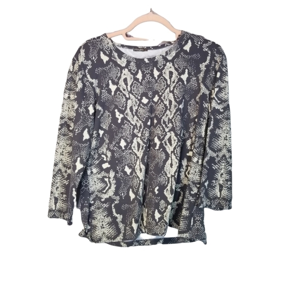 J. McLaughlin Catalina Cloth snakeprint top - Picture 1 of 6